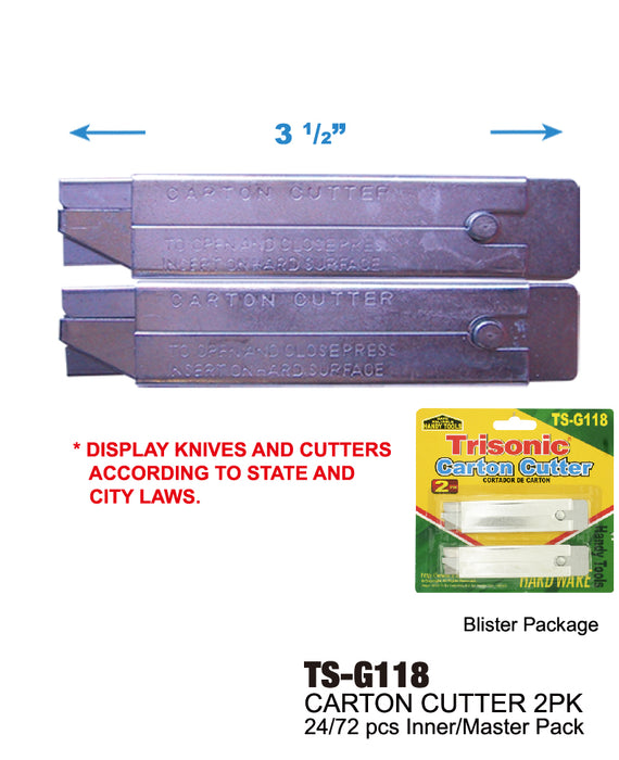 TS-G118 - Carton Cutters