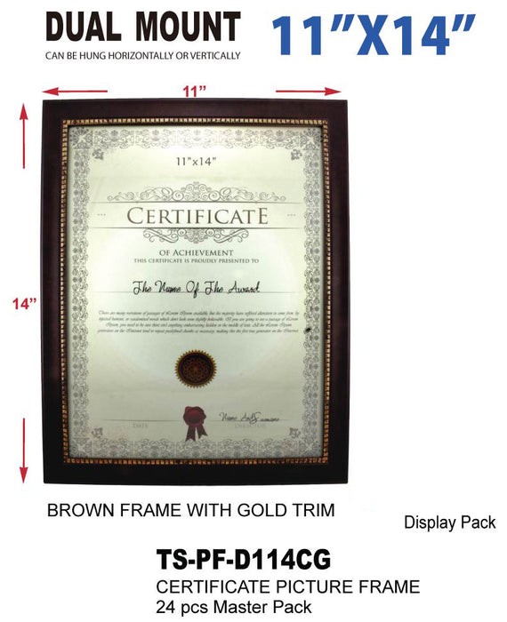 TS-PF-D114CG - 11x14" Diploma Frame