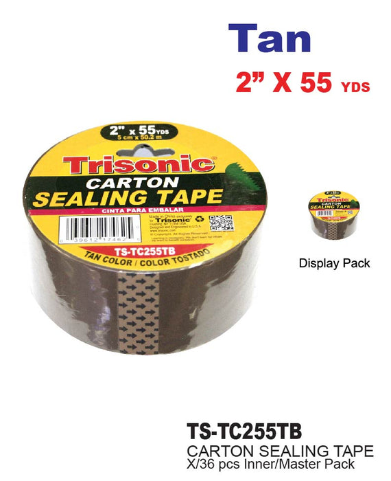 TS-TC255TB - Tan Carton Sealing Tape