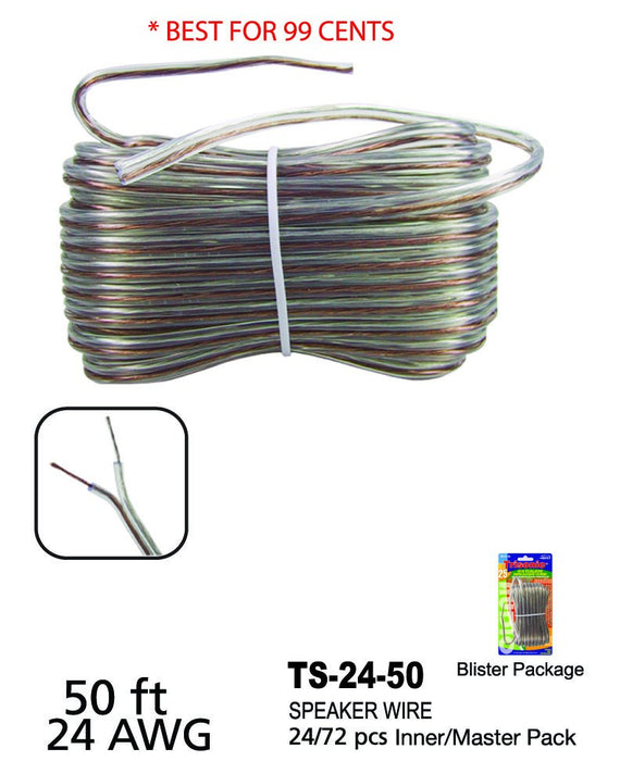 TS-24-50 - 24 Gauge Speaker Wire (50 ft.)