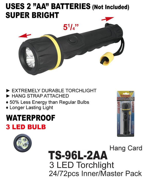 TS-96L-2AA - 3 LED Torchlight