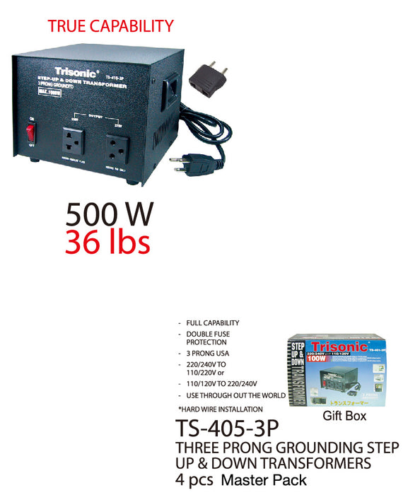 TS-405-3P - Step Up/Down Transformer (500W)