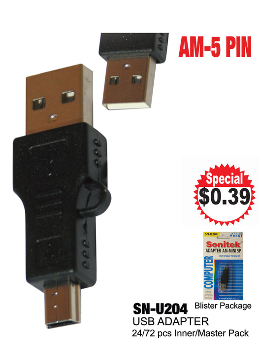 SN-U204 - AM-5 PIN USB Adapter **
