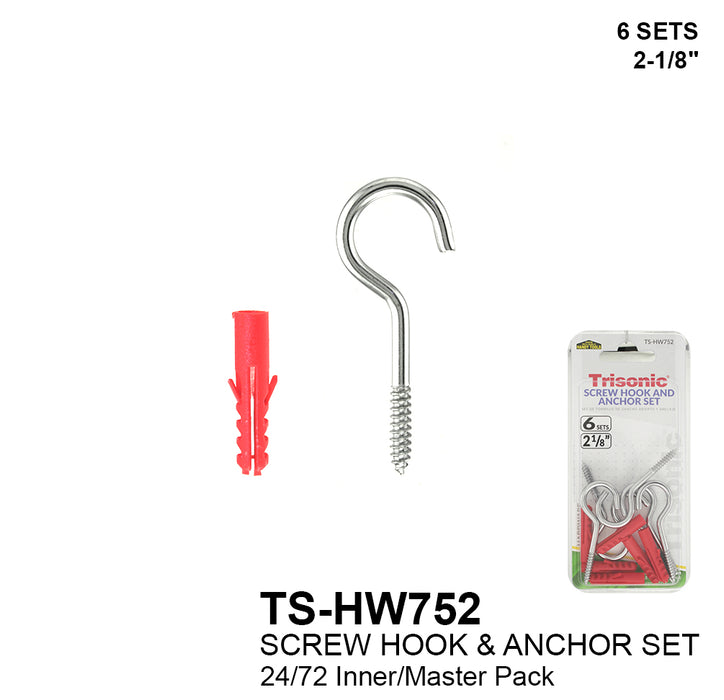 TS-HW752 - Screw Hook & Anchor Set