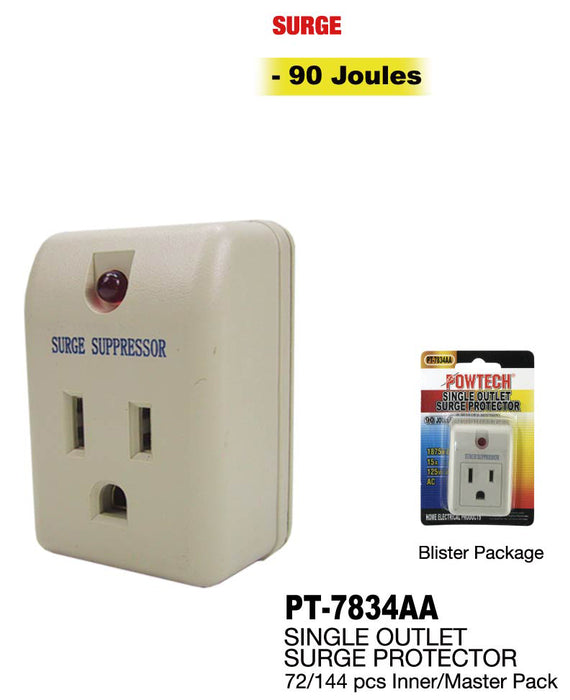 PT-7834AA - Single Outlet Surge Protector