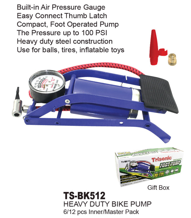 TS-BK512 - Heavy Duty Bike Pump