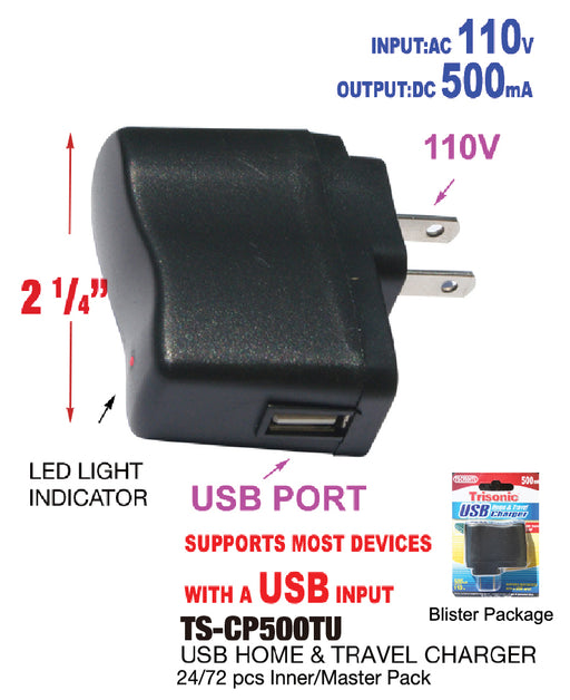 USB Home/Car Adapters — Trisonic Wholesale Supplier