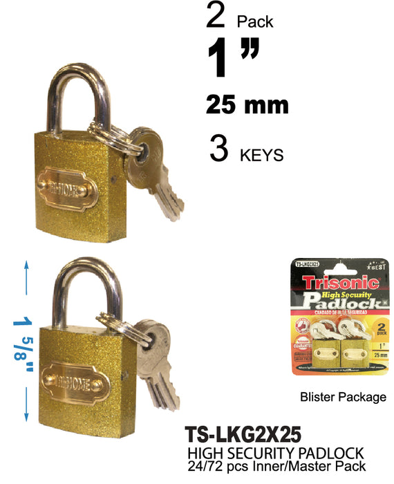 TS-LKG2X25 - High Security Padlocks