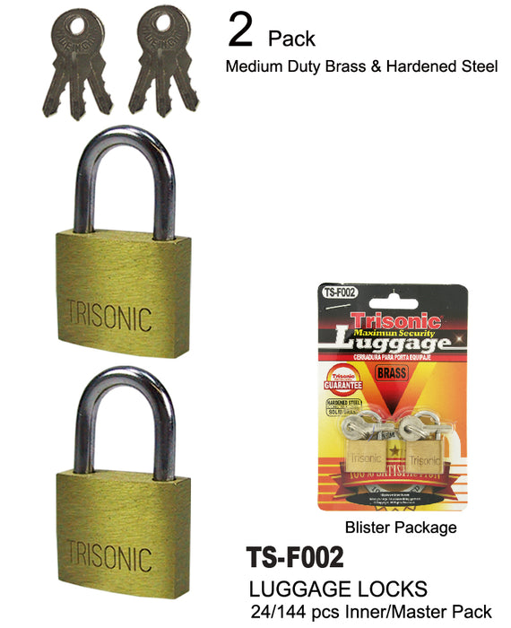 TS-F002 - Brass Luggage Locks
