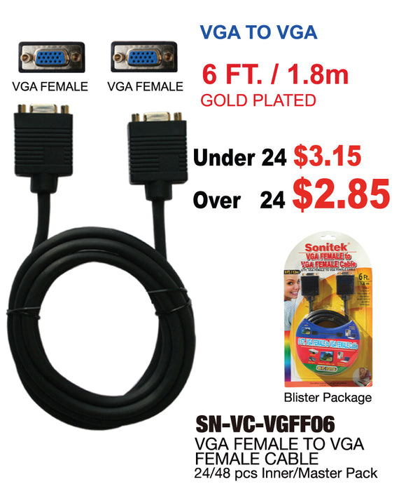 SN-VC-VGFF06 - 6' VGA Fe - VGA Fe **