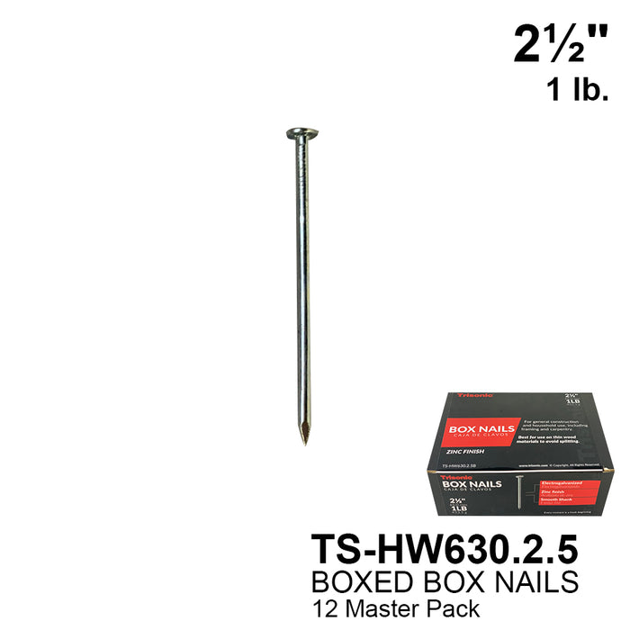 TS-HW630.2.5 - 2.5" BOX NAILS 1LB