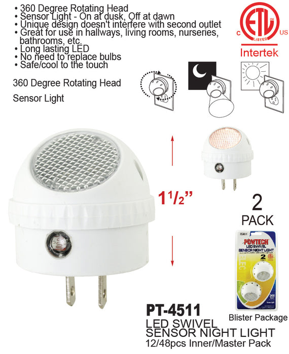 PT-4511 - LED Swivel Sensor Light