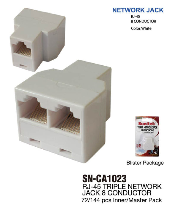 SN-CA1023 - RJ-45 Triple Network Jack