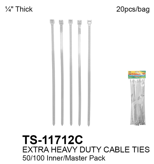 TS-11712C - Extra Heavy Duty Cable Ties