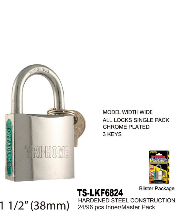 TS-LKF6824 - Chrome Plated Steel Padlock (1®")