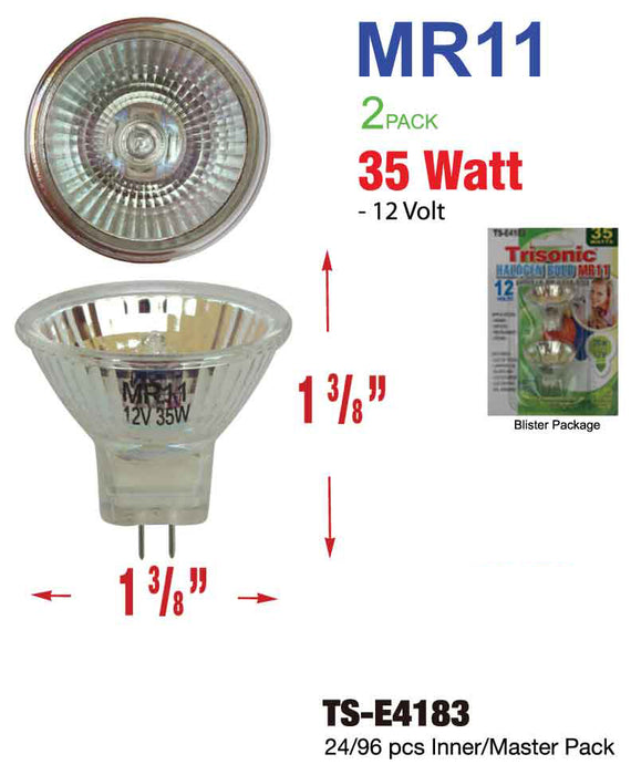 TS-E4183 - MR11 12 Volt Halogen Bulbs (35 Watts) ***