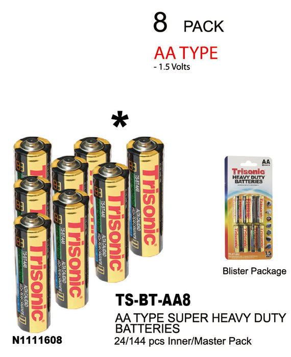 TS-BT-AA8 - "AA" Heavy Duty Batteries