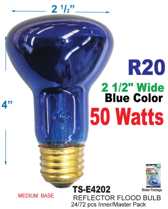 TS-E4202 - R20 Reflector Flood Bulb (Blue)