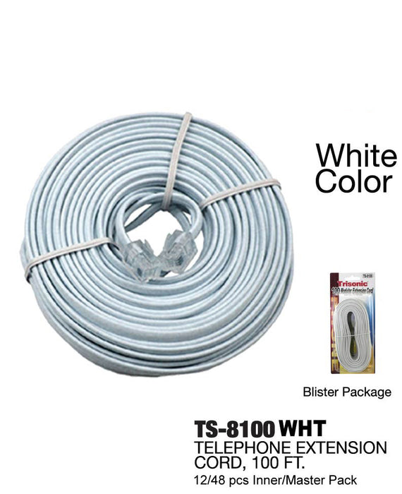 TS-8100 WHT - Telephone Extension Cord
