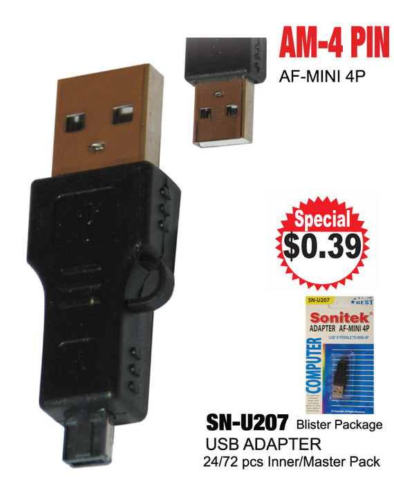 SN-U207 - AM-4 PIN USB Adapter **