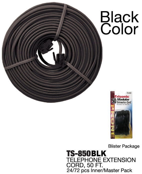 TS-850 BLK - Telephone Extension Cord