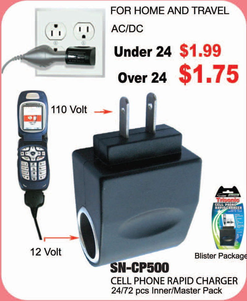 USB Home/Car Adapters — Trisonic Wholesale Supplier