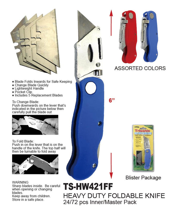 TS-HW421FF - Heavy Duty Foldable Knife