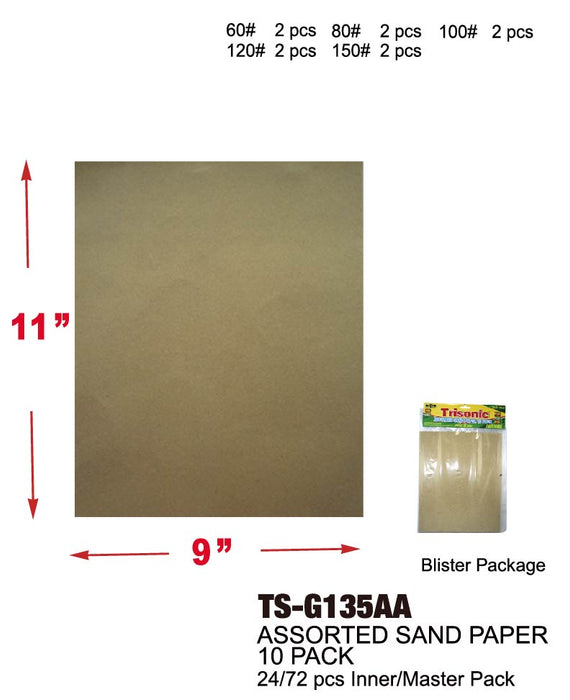 TS-G135AA - Assorted Sand Paper