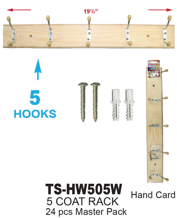 TS-HW505W - Coat Hook Wall Hanger