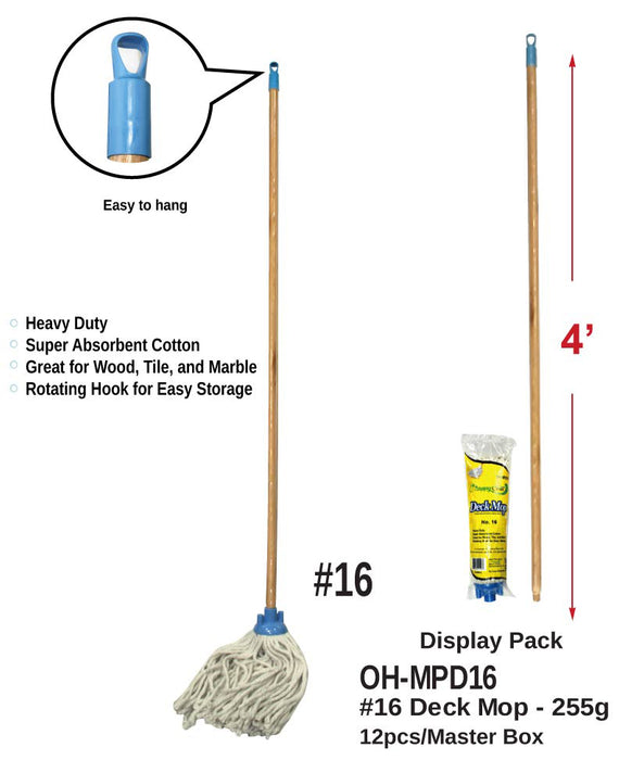 OH-MPD16 - #16 Deck Mops (255g)