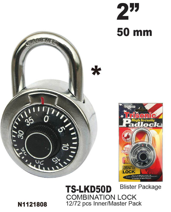 TS-LKD50D - Combination Lock (2")