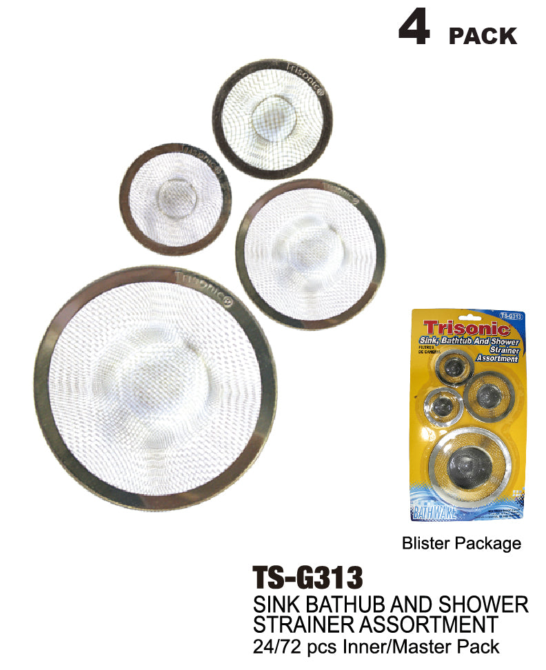 TS-G313 - Bathroom Strainer Assortment — Trisonic Wholesale Supplier