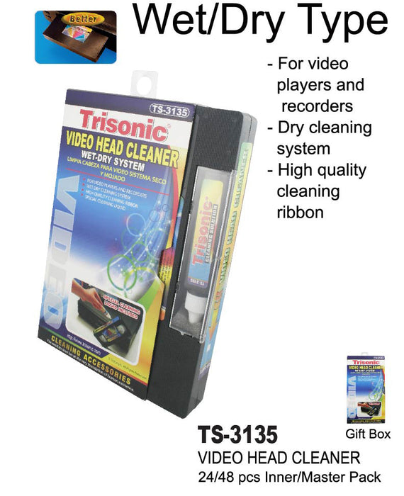 TS-3135 - Wet/Dry Type Video Head Cleaner
