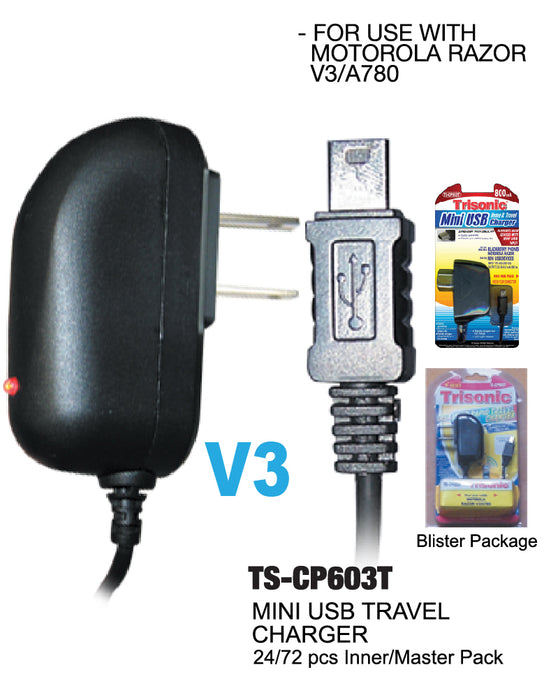 TS-CP603T - Mini USB Home & Travel Charger