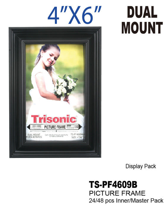 TS-PF4609B - 4x6" Black Picture Frames