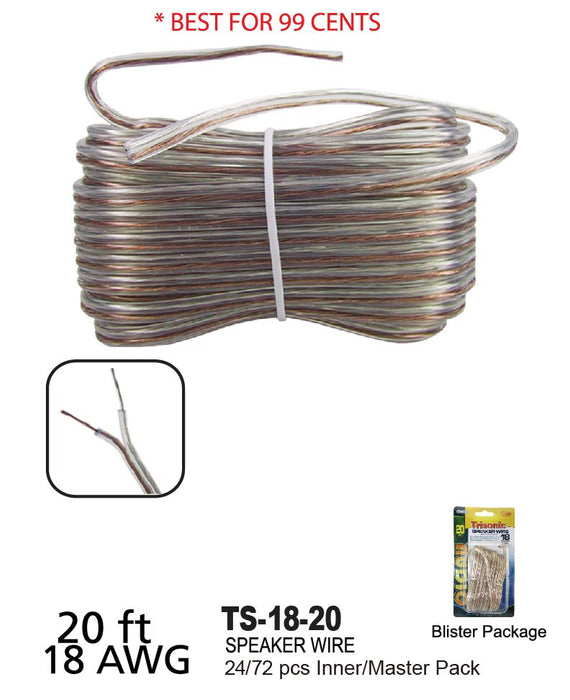 TS-18-20 - 18 Gauge Speaker Wire (100 ft.)