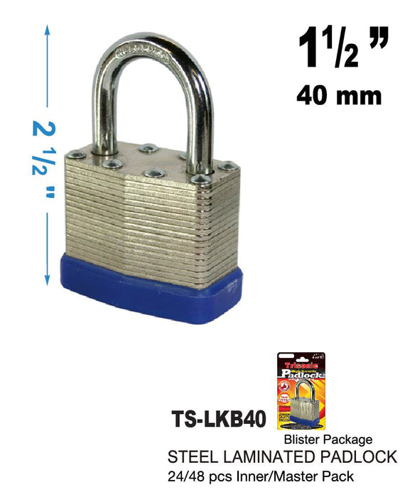 TS-LKB40 - Steel Laminated Padlock (1«")