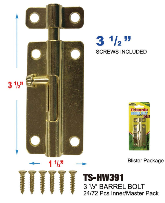 TS-HW391 - Barrel Bolt (3«")