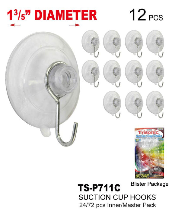 TS-P711C - Suction Cup Hooks